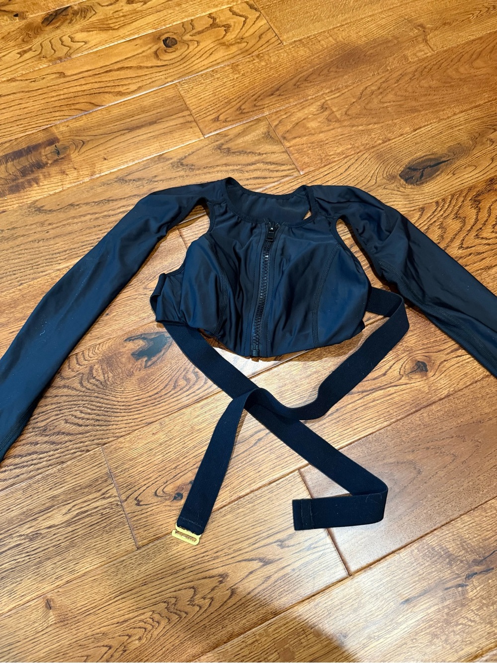 MICHI Rally Crop Top in Black, Size XS